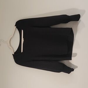 Ribbed 3/4 sleev madewell top with square neck